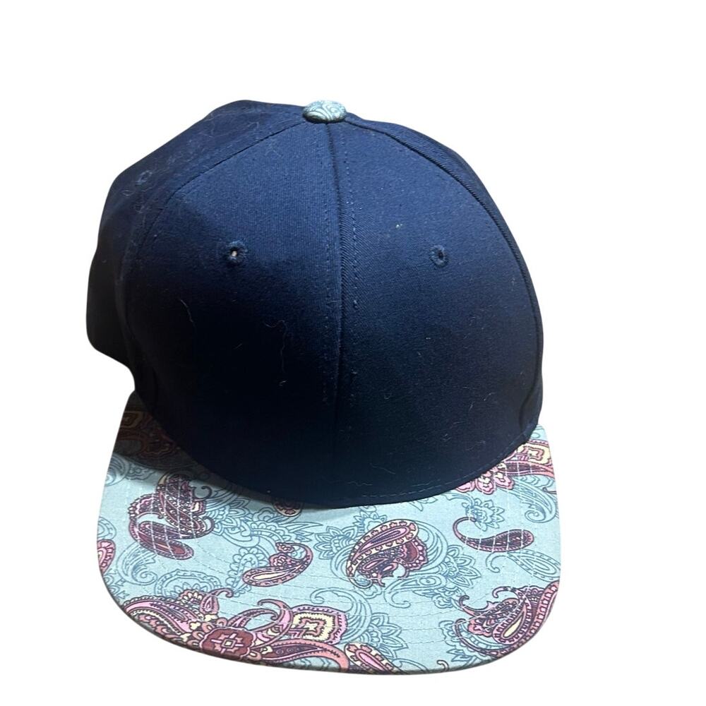 Pit Bull Navy snap back paisley print premium headwear
